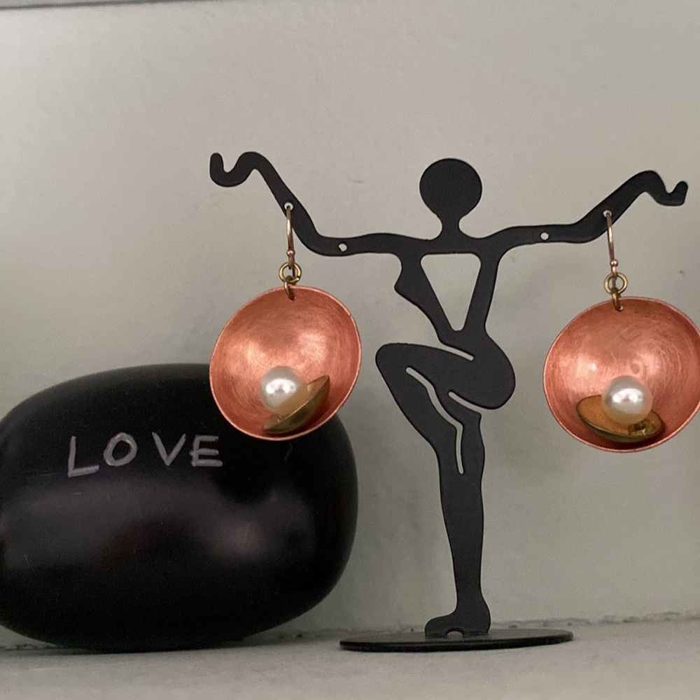 Designer hand made pearl earrings